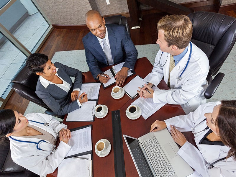 Interracial-Medical-Business-Team-Meeting-in